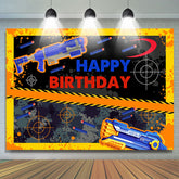 Lofaris Shooting Fire Game Excited Happy Birthday Backdrop